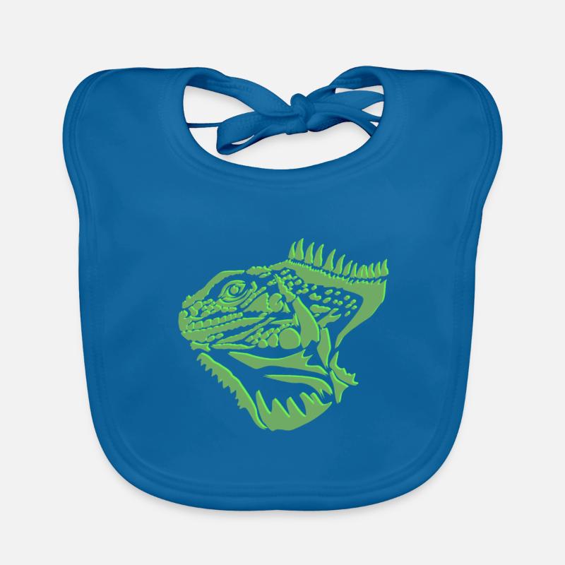Iguana lizard Organic Baby Bibs