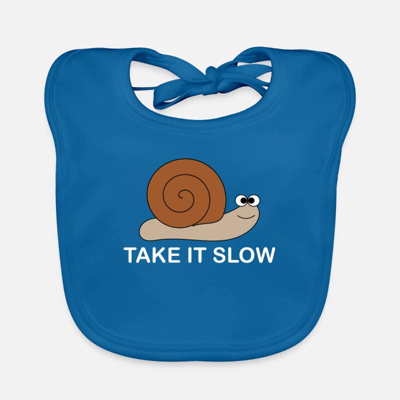 Langsame Schnecke Baby Bio-Lätzchen