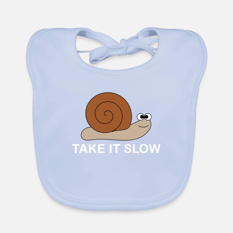 Slow snail Organic Baby Bibs