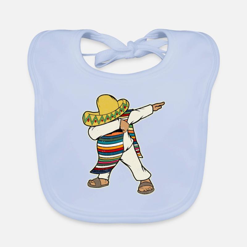 Poncho Dabbing Mexicain Bavoir bio Bébé