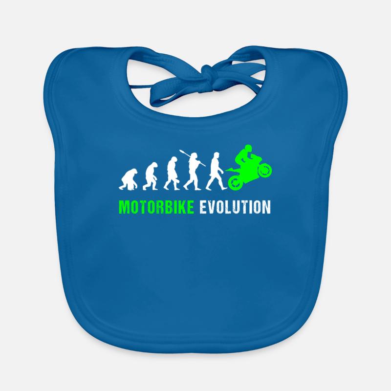 Motorbike Evolution Bike Geschenk Baby Bio-Lätzchen