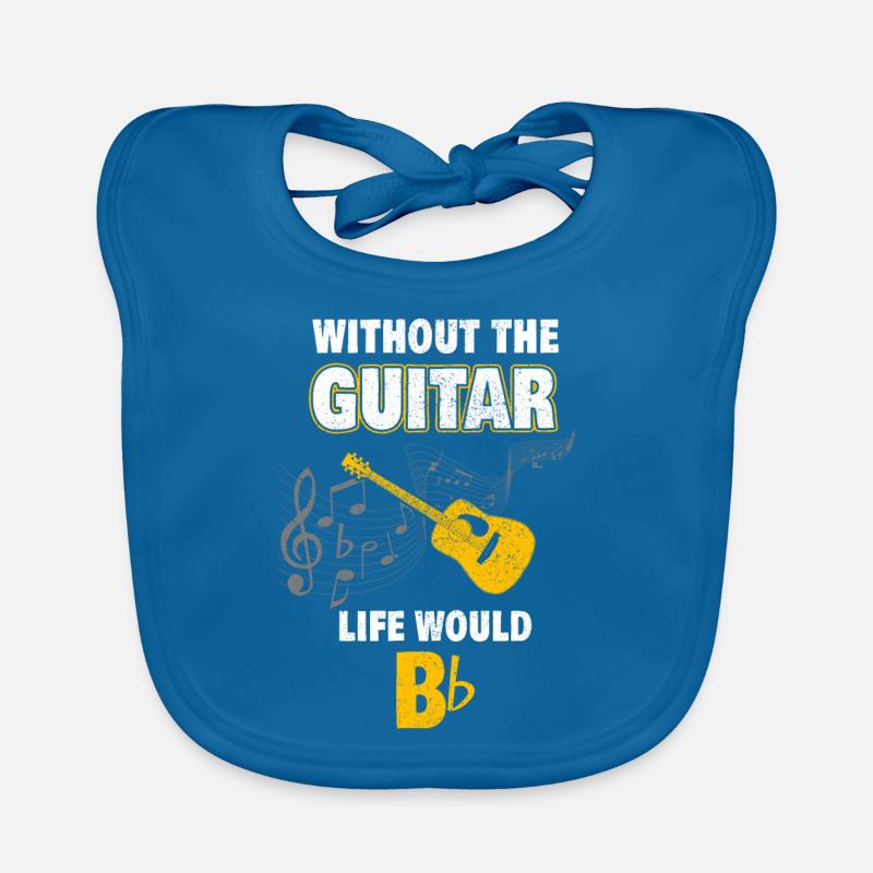 E-Gitarre Gitarre Vintage Geschenk Geschenkidee Baby Bio-Lätzchen