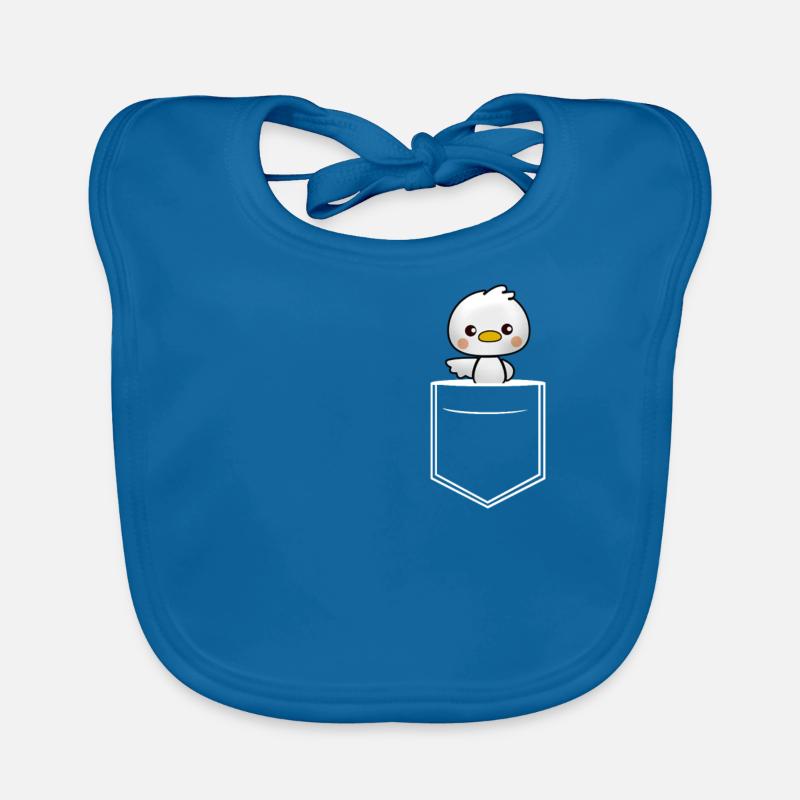 Breast pocket duck Organic Baby Bibs