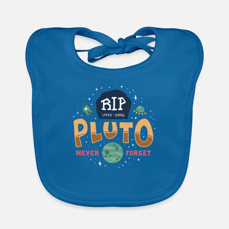 RIP Pluto Never Forget 1930-2006 Zwerg Planet Baby Bio-Lätzchen
