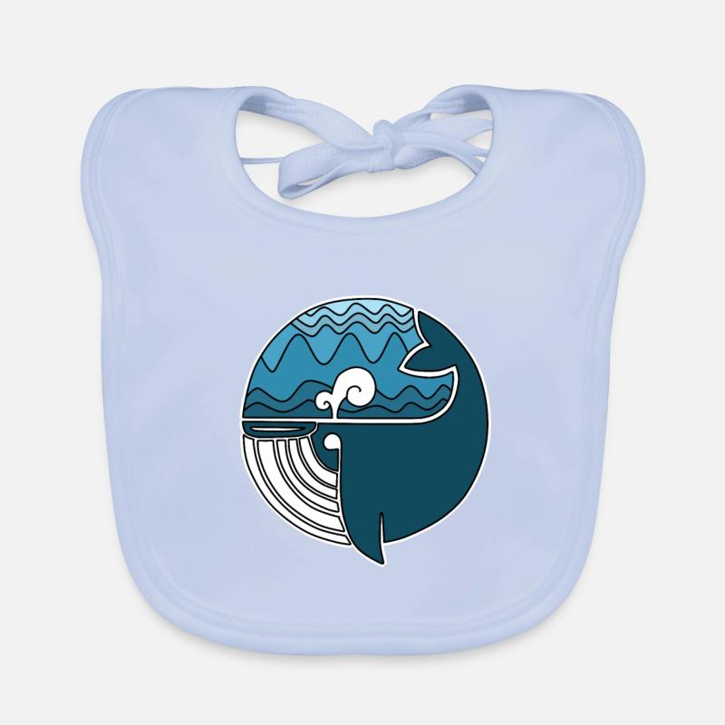 Whale Shark Organic Baby Bibs