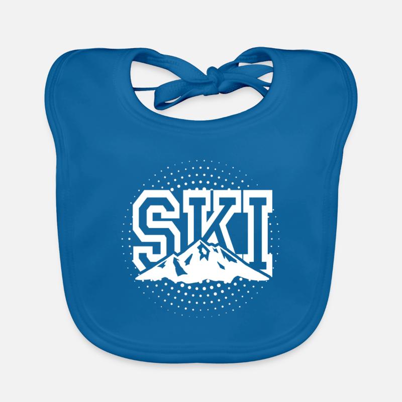 Ski Ski Ski Ski Ski Ski Bavoir bio Bébé