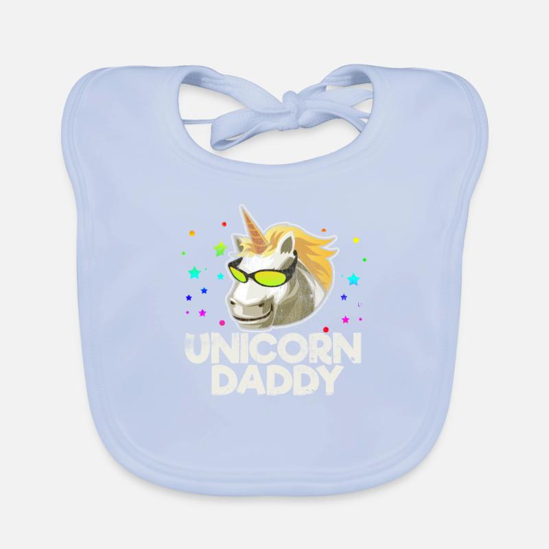 Einhorn Daddy Baby Bio-Lätzchen
