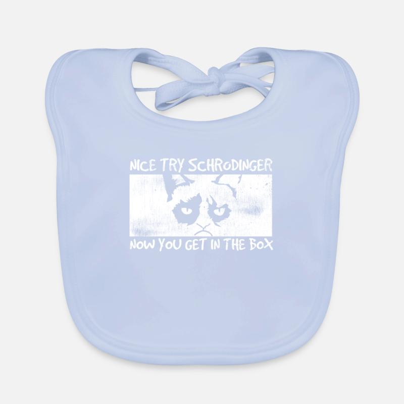 Nice Try Schrodinger Organic Baby Bibs