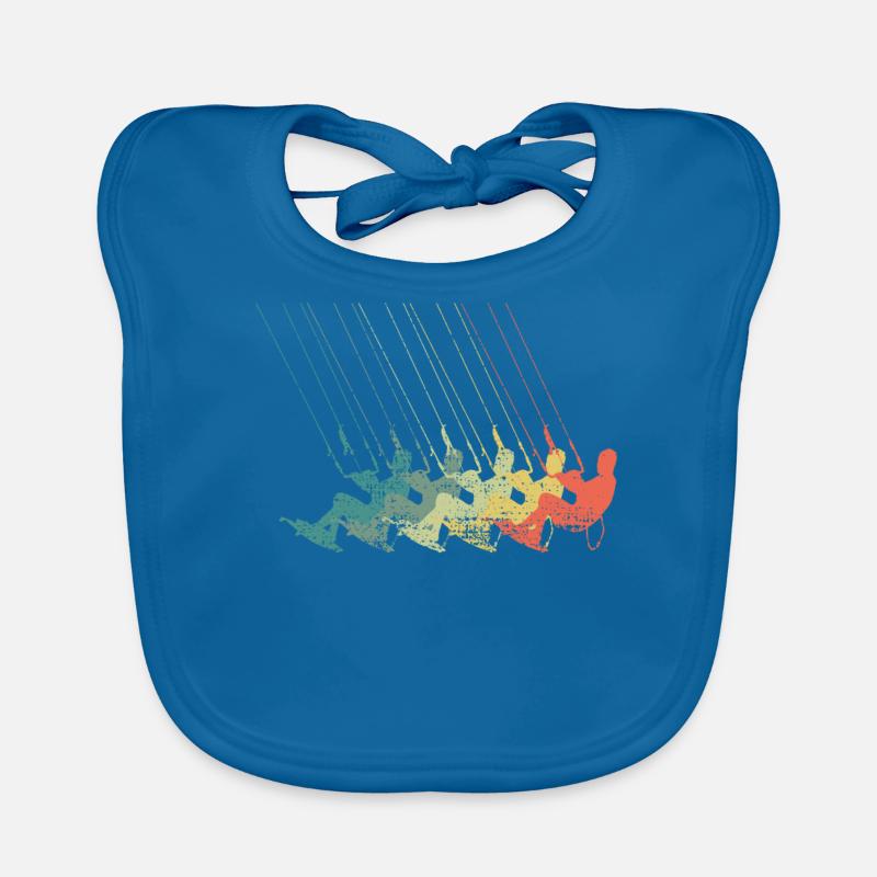 Wakeboard kitesurf - Bavoir bio Bébé - bleu paon