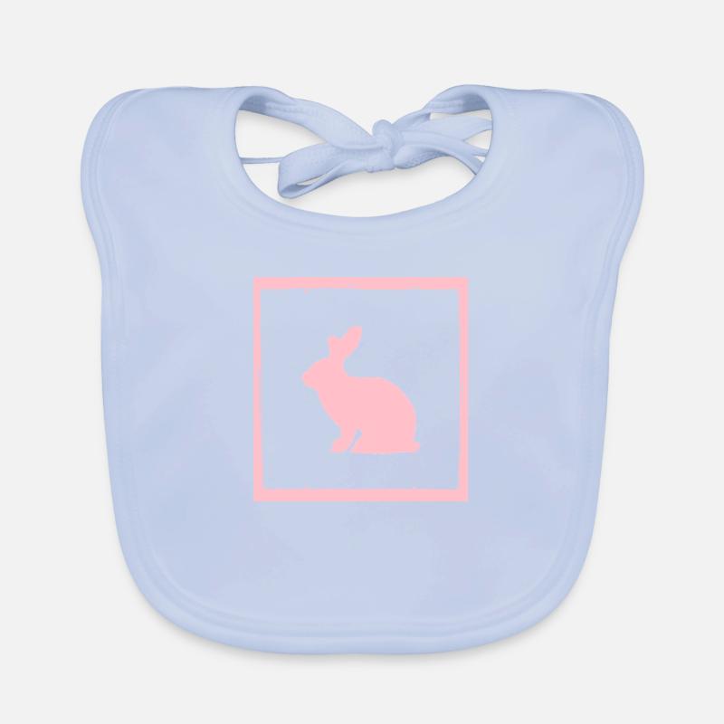 Rabbit Rabbit Rabbit Easter Easter Organic Baby Bibs