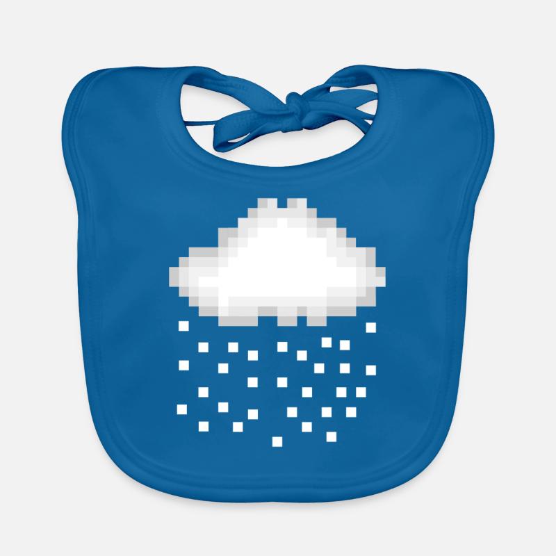 Schnee Pixel Baby Bio-Lätzchen