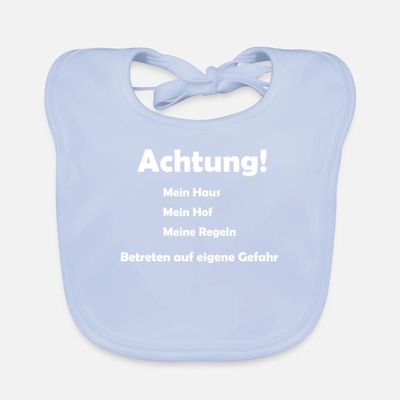 Attention Enter at your own risk My rules Organic Baby Bibs