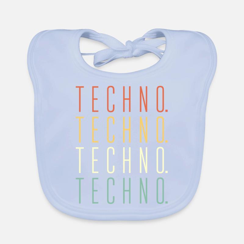 Techno techno techno Bavoir bio Bébé