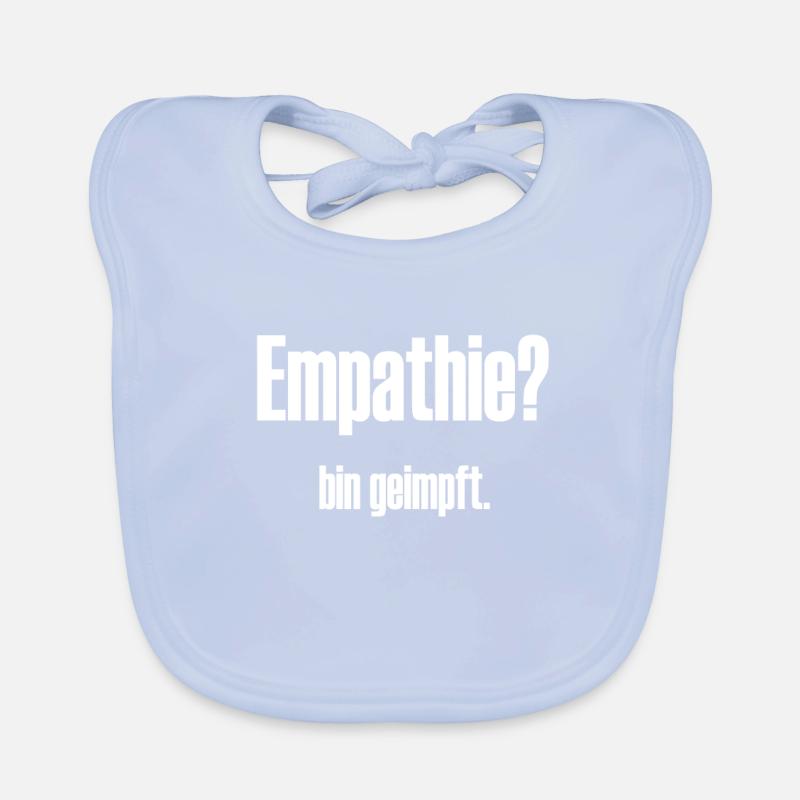 Empathie Mitgefühl Spruch Baby Bio-Lätzchen