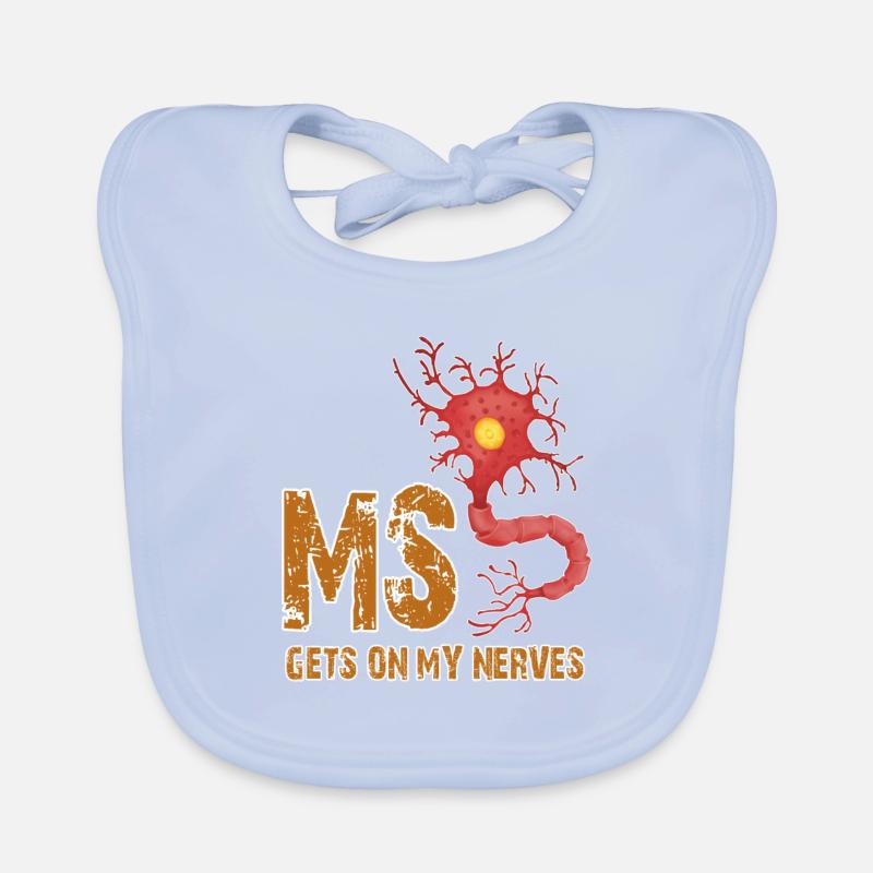 Multiple sclerosis design Organic Baby Bibs