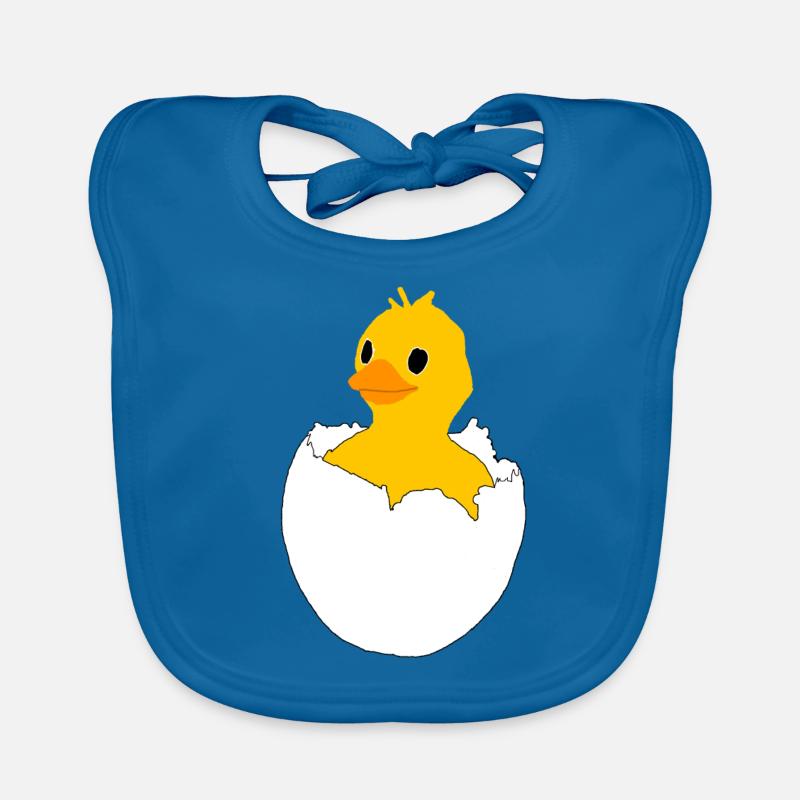 Chicks Happy easter easter bunny Organic Baby Bibs