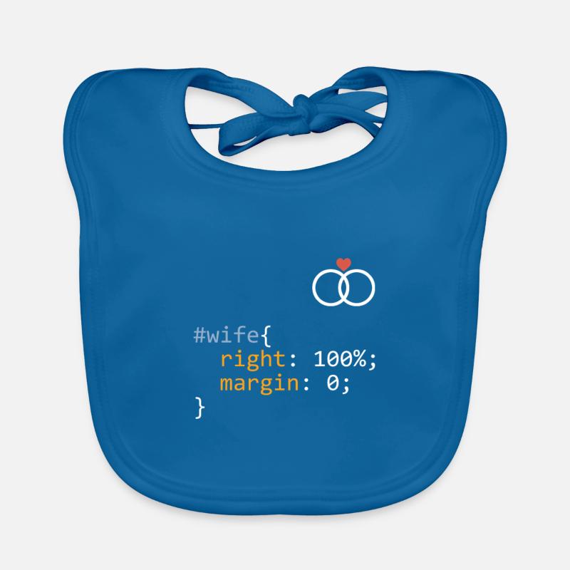 CSS #wife right 100 Bavoir bio Bébé