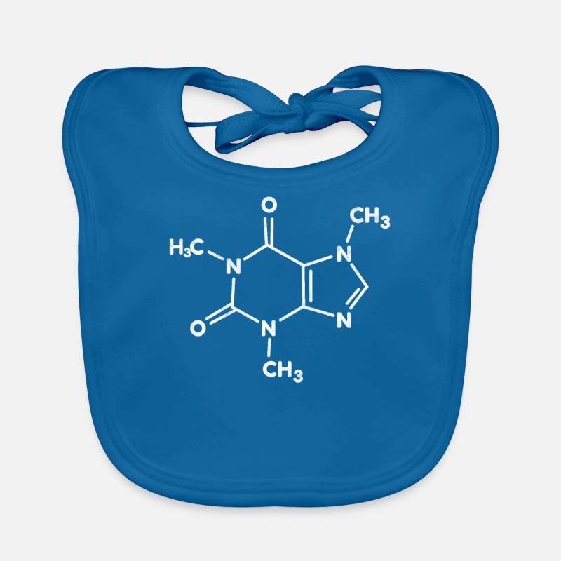 Coffee Caffeine Chemical Formula Funny Gift Organic Baby Bibs