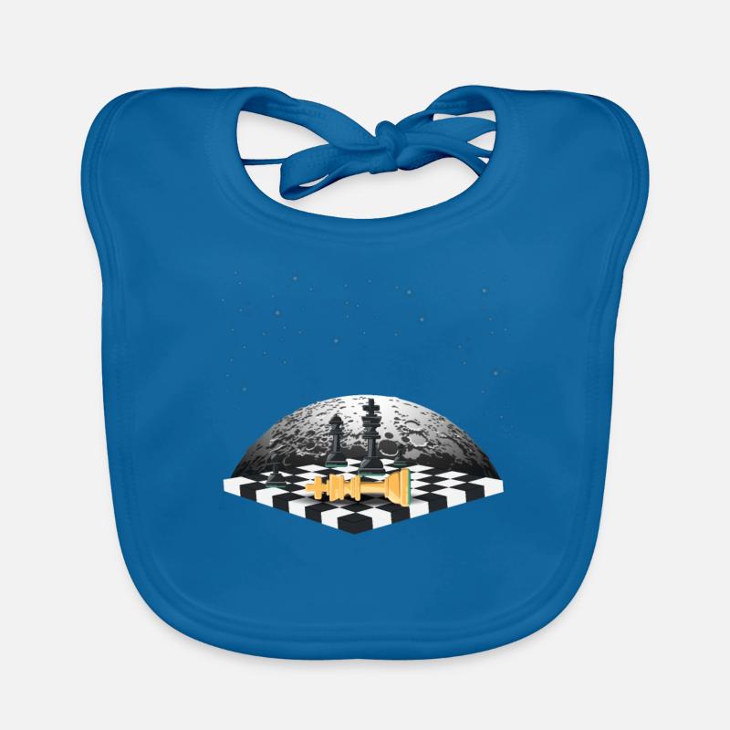 Chess chessboard Organic Baby Bibs