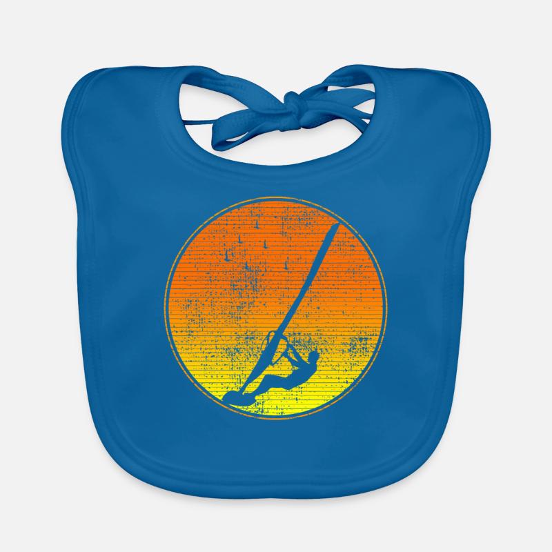 Vintage windsurfing Organic Baby Bibs