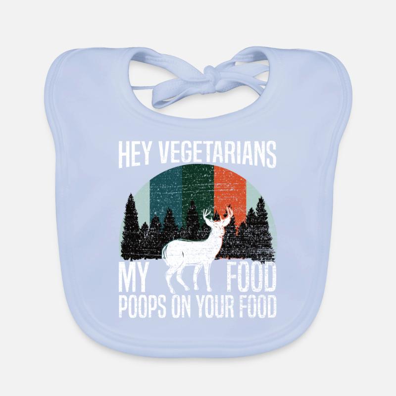 Anti Vegetarier Fleischesser Geschenk Baby Bio-Lätzchen