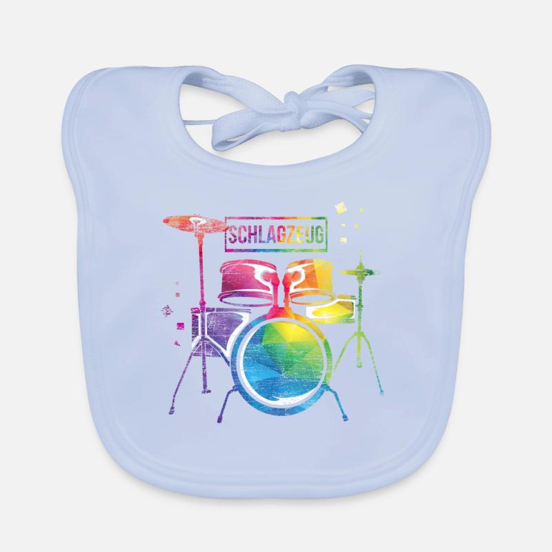 Drums Organic Baby Bibs