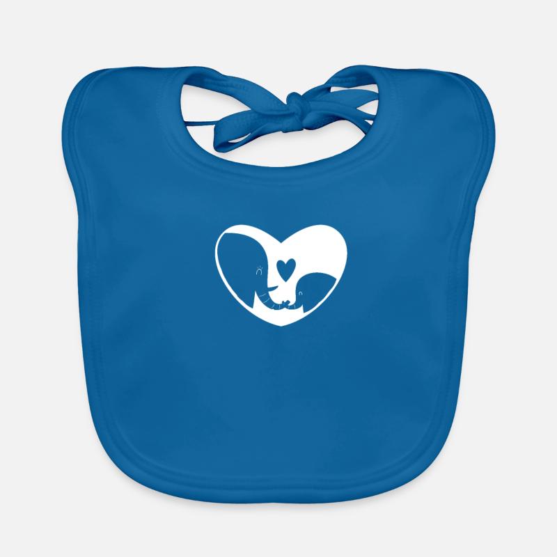 Éléphant - éléphant Bavoir bio Bébé