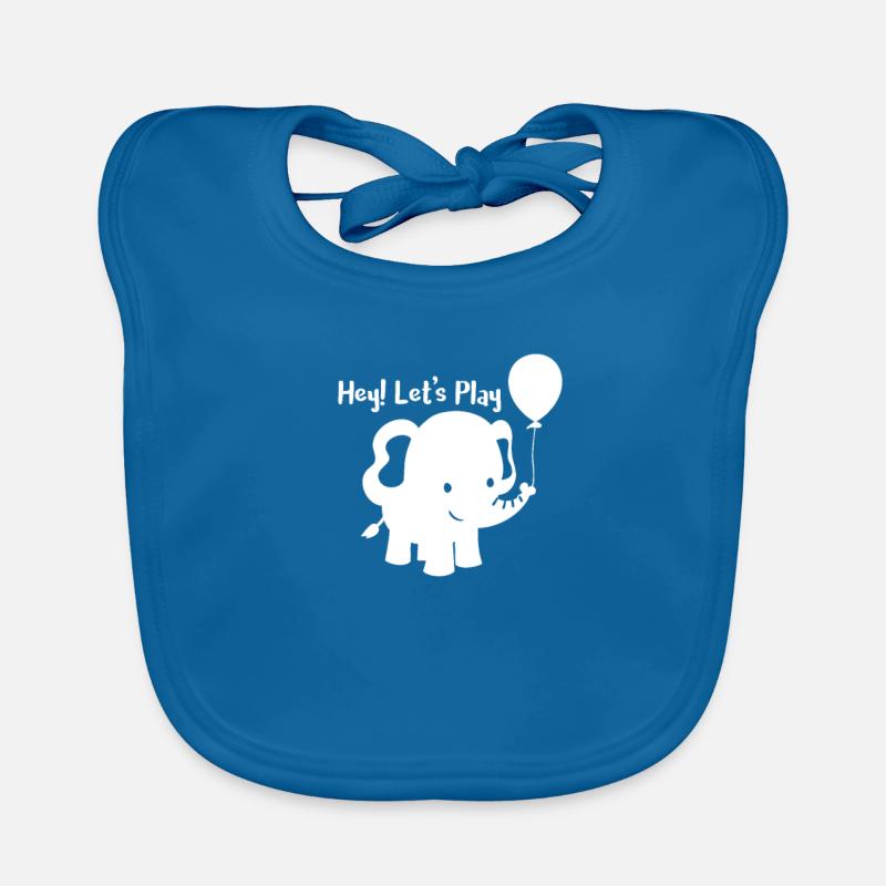 Éléphant - éléphant Bavoir bio Bébé