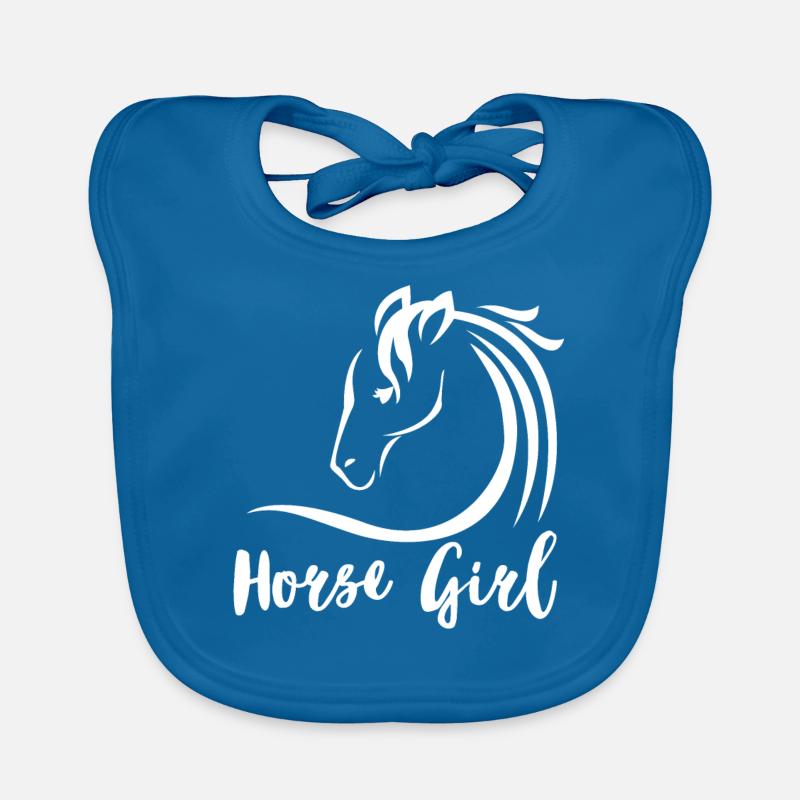 fille de chevaux Bavoir bio Bébé