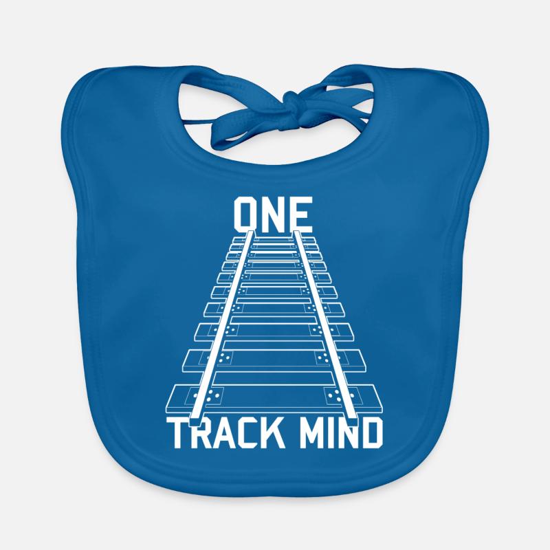 Train tracks Organic Baby Bibs