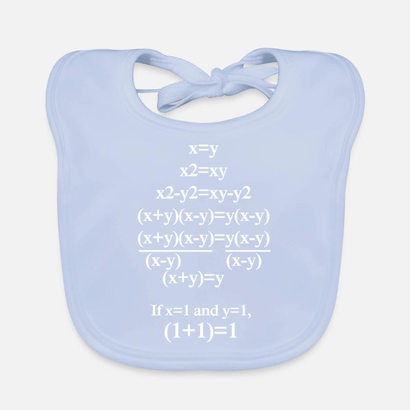 Math Design Organic Baby Bibs