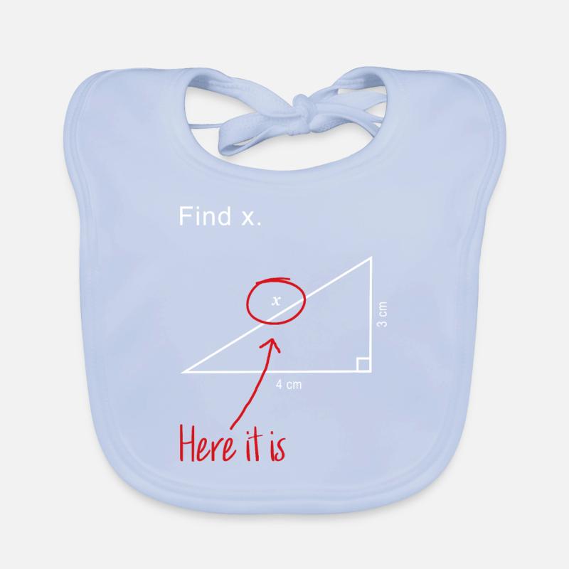 Conception mathématique Bavoir bio Bébé