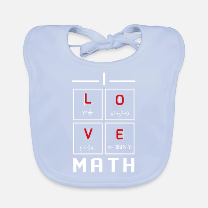 Math Design Organic Baby Bibs