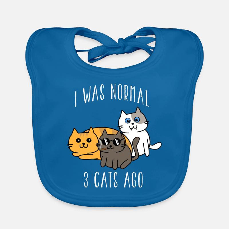 Katze lustiges Geschenk Baby Bio-Lätzchen