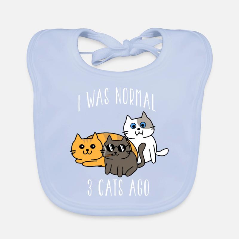 Cadeau drôle de chat Bavoir bio Bébé