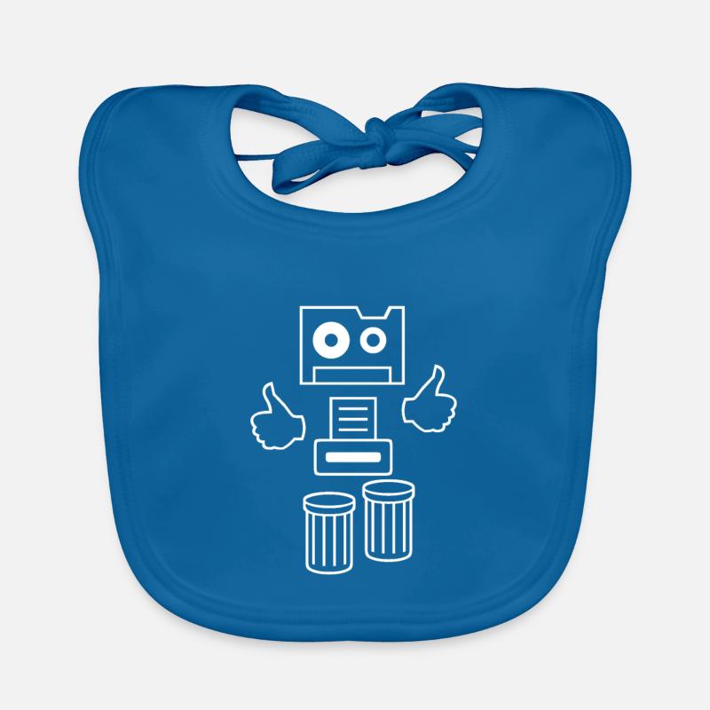 Robot Robot Organic Baby Bibs