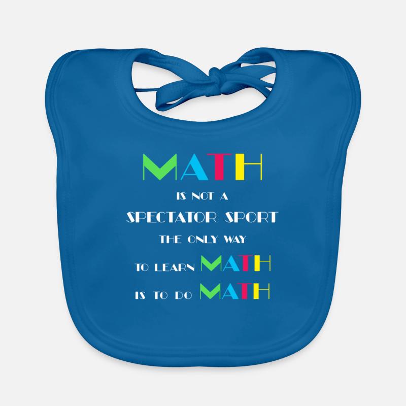 Math Humor Teacher Student Organic Baby Bibs