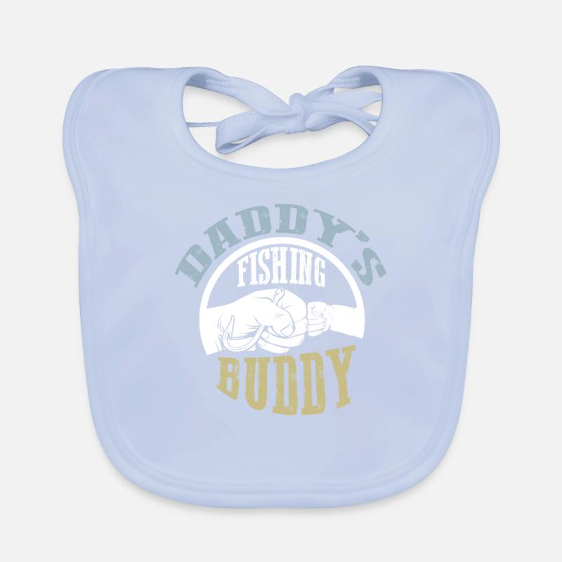 Cadeau de pêcheur de poisson bébé père pêche Bavoir bio Bébé