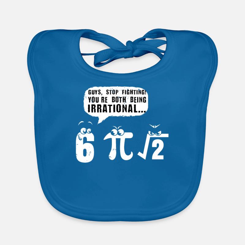 drôle de maths irrationnel Bavoir bio Bébé