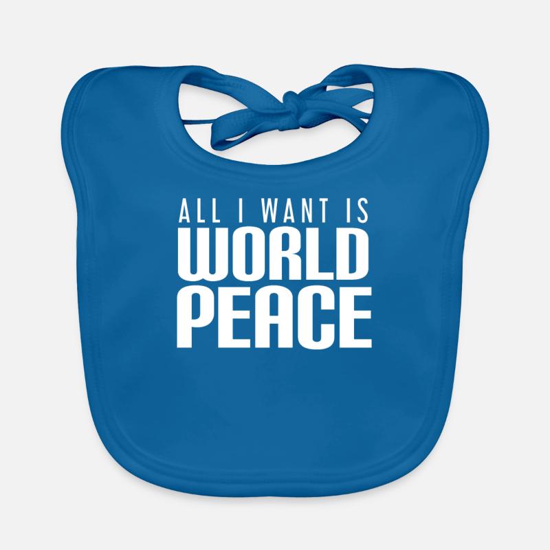 World Peace Bavoir bio Bébé