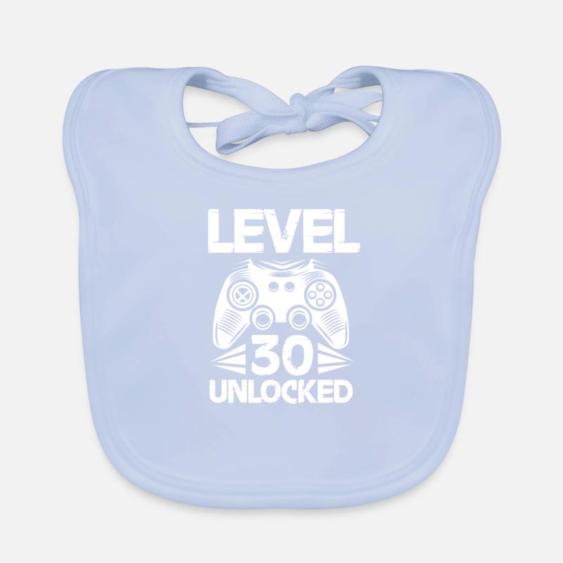30th birthday Organic Baby Bibs