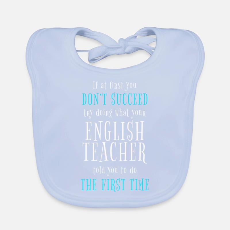 Professeur d'anglais Professeur d'anglais Bavoir bio Bébé