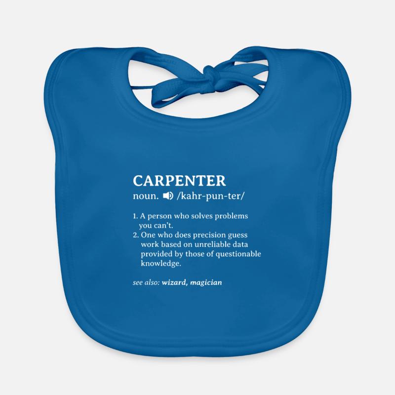 Carpenter Tshirt Cadeau Enseignant Maître Bavoir bio Bébé