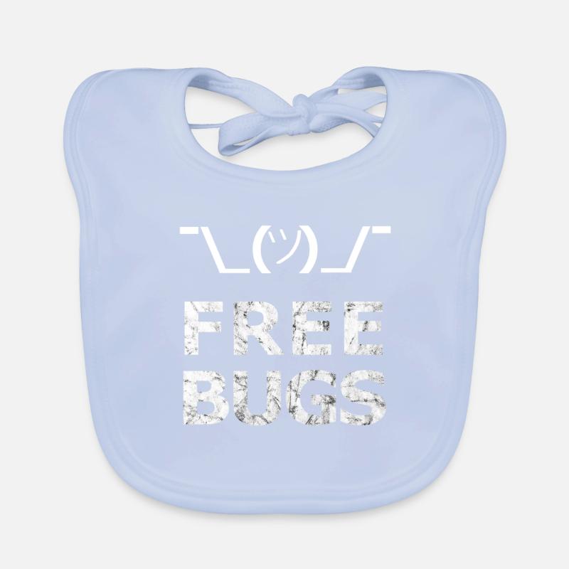 Free Bugs2 - - Programmierer Informatiker Baby Bio-Lätzchen
