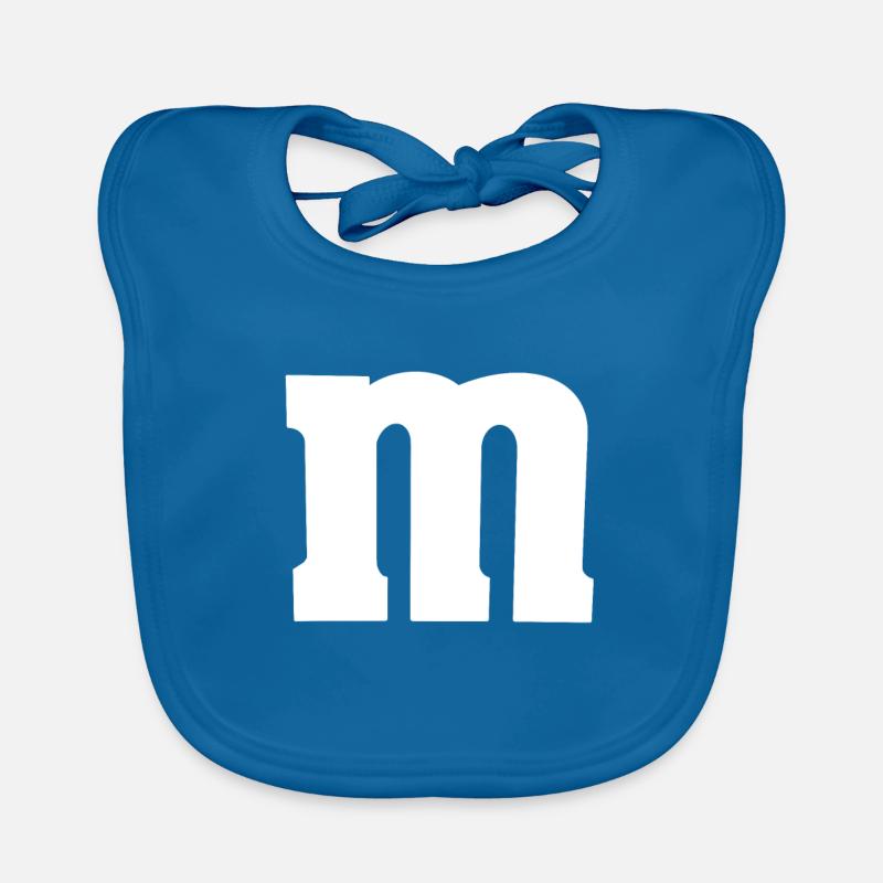 Kostüm M - Baby Bio-Lätzchen - Pfauenblau