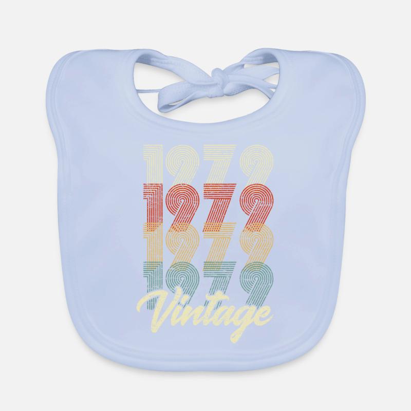 Geburtstag 40 1979 Geschenk Vierzigster runder Opa Baby Bio-Lätzchen