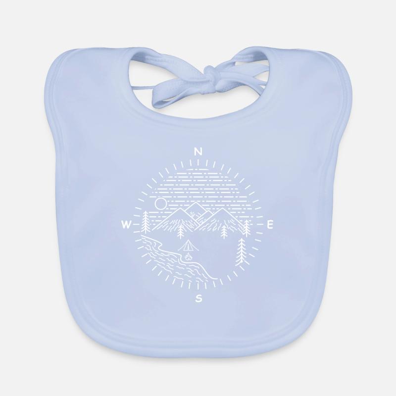 Follow your inner compass Organic Baby Bibs
