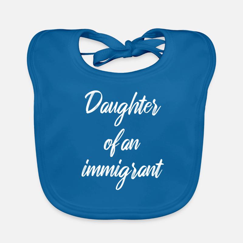 Réfugiés Immigrants Réfugiés Bienvenus Bavoir bio Bébé