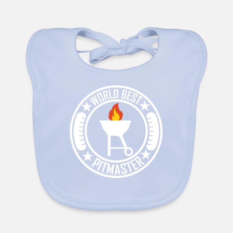 BBQ Grill Pitmaster Organic Baby Bibs