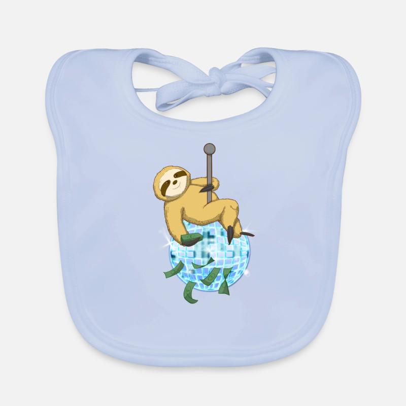 Sloth Disco Party Gift Bavoir bio Bébé